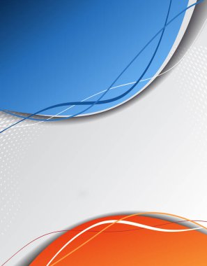 Arka plan tasarım broşür, poster ya da kapak için renkli dalgalar ile