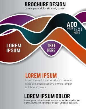 Arka plan tasarım broşür, poster ya da kapak için renkli çizgili