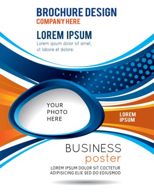 Arka plan tasarım çizgileri ve elips broşür, poster ya da kapak için