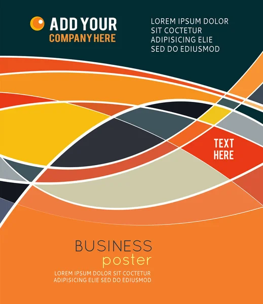 Design Astratto Sfondo Con Linee Colorate Brochure Poster Copertina — Vettoriale Stock