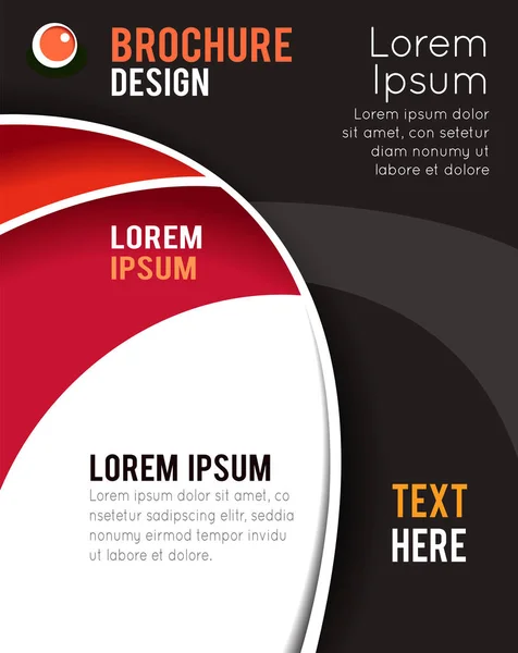 Design Astratto Dello Sfondo Nei Colori Rosso Nero Brochure Poster — Vettoriale Stock