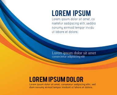 Broşür veya el ilanı için arkaplan konsepti tasarımı, soyut vektör illüstrasyonu