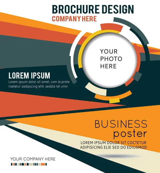 Illustrated Colorful Layout Abstraction Magazine Cover Business Brochure Template — Stock Vector