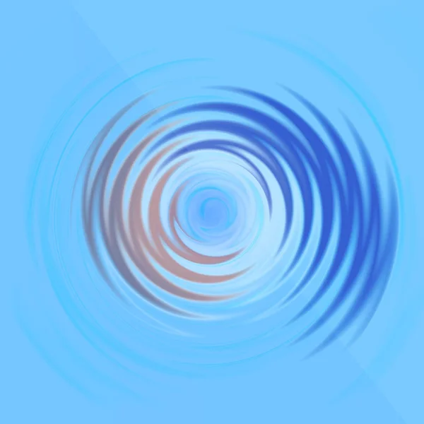 Mavi ve turuncu yarım halkalar çizimin merkezinden açık mavi bir arkaplana gidiyor.