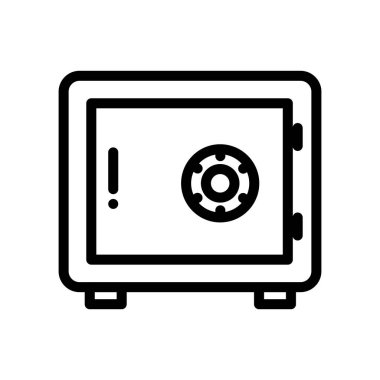 Siyah ve beyaz vektör para simgesi 