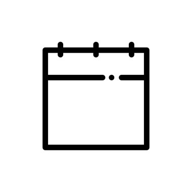 Basit siyah ve beyaz vektör simgesi, web ve internet kavramı