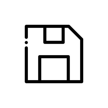 Basit siyah ve beyaz vektör simgesi, web ve internet kavramı