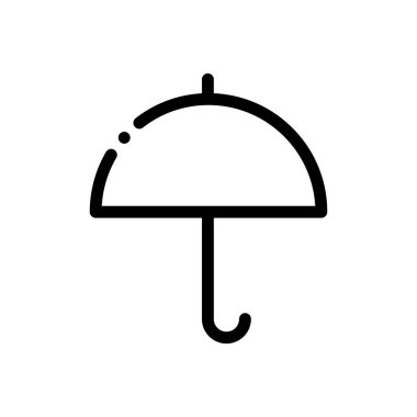 Basit siyah ve beyaz vektör simgesi, web ve internet kavramı