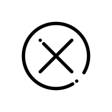 Basit siyah ve beyaz vektör simgesi, web ve internet kavramı