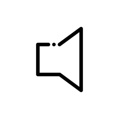 Basit siyah ve beyaz vektör simgesi, web ve internet kavramı