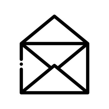 Basit siyah ve beyaz vektör simgesi, web ve internet kavramı