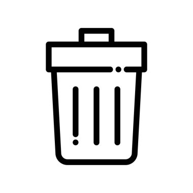 Basit siyah ve beyaz vektör simgesi, web ve internet kavramı