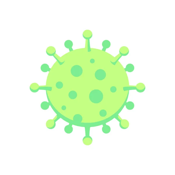Зеленый Вирус Векторная Иллюстрация Коронавируса Covid Eps — стоковый вектор