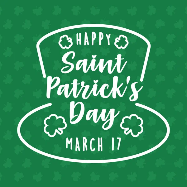 Joyeuse Saint Patrick Illustration Vectorielle Créative — Image vectorielle