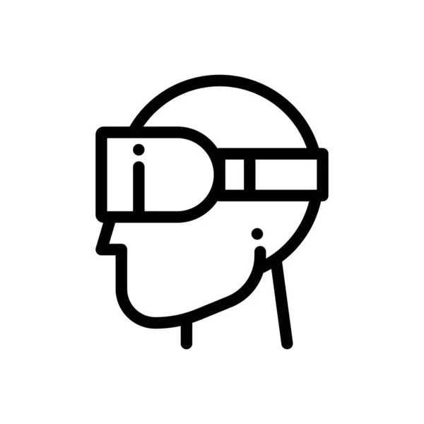 Creatief Eenvoudig Icoon Virtual Reality Concept — Stockvector