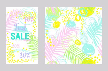 Yazı ve desenli kart kümesi