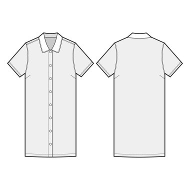 moda düz çizim şablonu