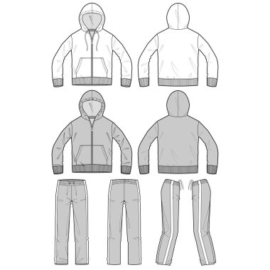 moda düz çizim şablonu