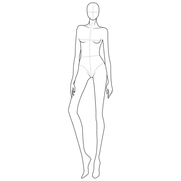 moda düz çizim şablonu