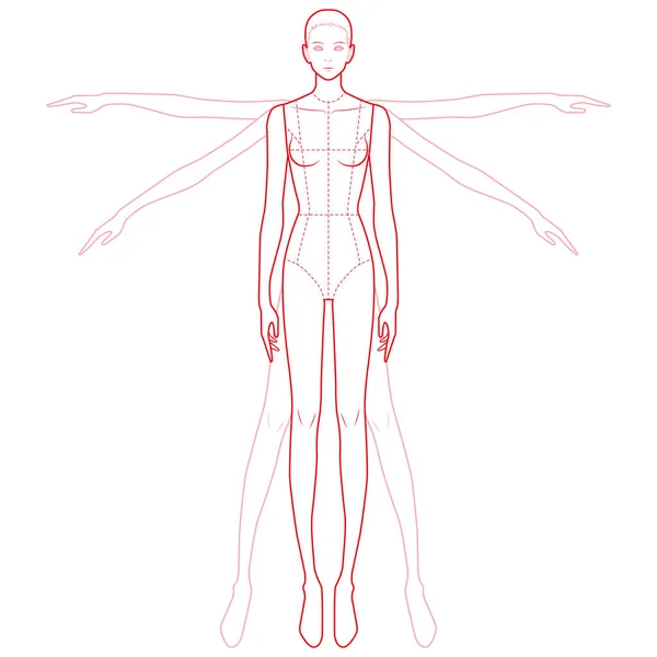 moda düz çizim şablonu