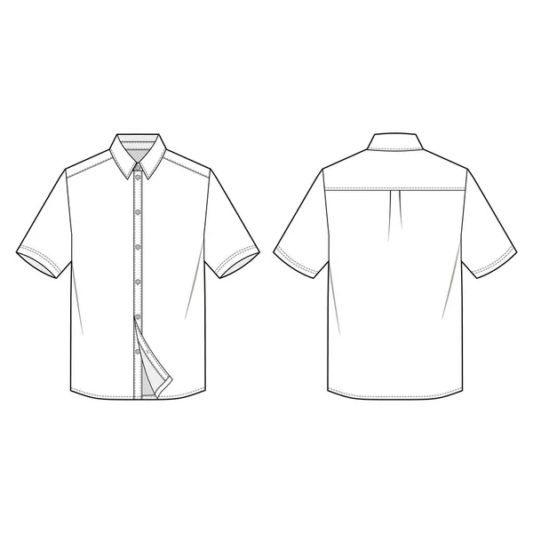 Polo Shirts Fashion Flat Sketch Template Stock Vector by ©haydenkoo ...