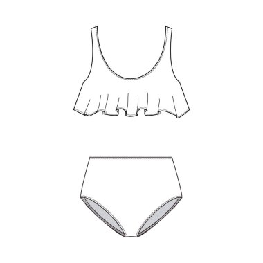 moda düz çizim şablonu