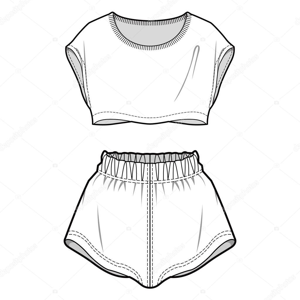 fashion flat sketch template