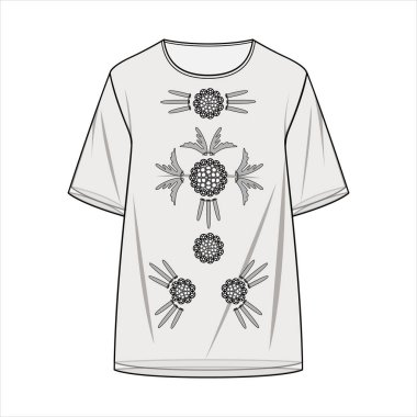 moda düz çizim şablonu