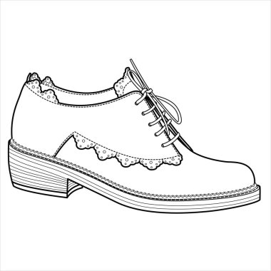 moda düz çizim şablonu