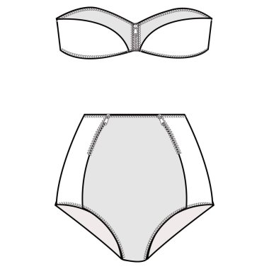 moda düz çizim şablonu