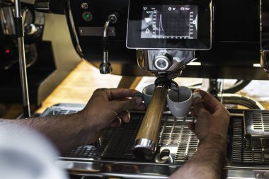 Kahve ve espresso barda.