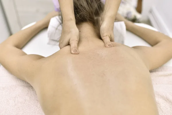 Vrouw Met Een Massage — Stockfoto