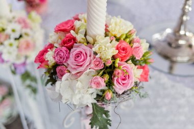 Gelin buketi beyaz güller