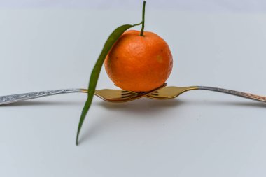 Arka planda mandalinalar