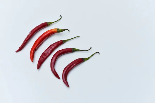 Paprika Paradicsom Fehér Alapon — Stock Fotó