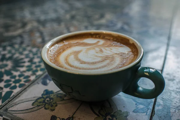 Cup Dari Cappuccino Latar Belakang — Stok Foto