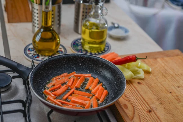 Sartén Con Verduras — Foto de Stock