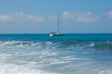 Yelkenli deniz manzaralı