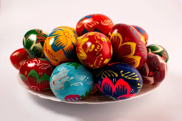 Πασχαλινά Αυγά Καλάθι — Φωτογραφία Αρχείου