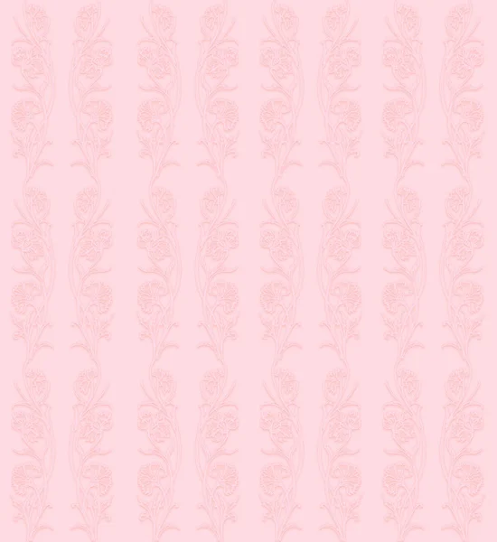 Delicate floral seamless pattern on a pink background — Stock Photo, Image