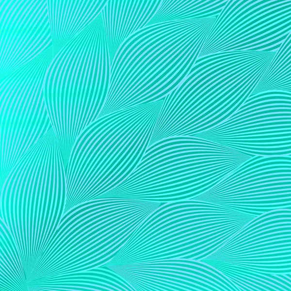 Abstract blue background with striped leaves — Stock Photo, Image