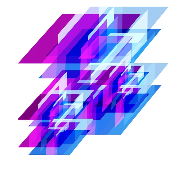 Абстрактний барвистий геометричний шаблон фігури на білому фоні — стокове фото