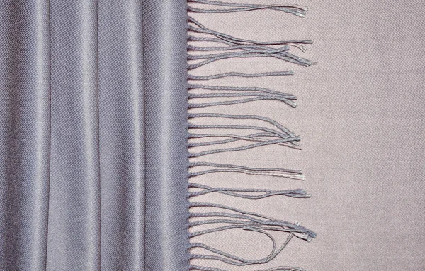 Luxury Ladies Gray Pink Cashmere Stole Fringe Soft Drapery Top — Stock Photo, Image