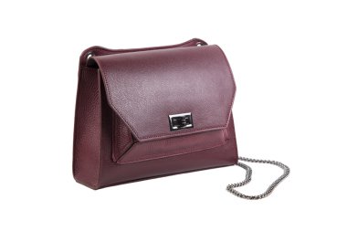 Kırmızı Bayan el çantası, deri