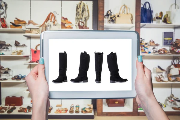 Venta on-line de calzado tienda online — Foto de Stock