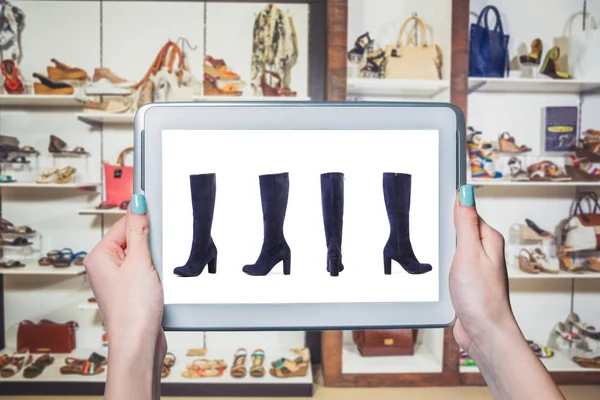 Online-Verkauf von Schuhen Online-Shop — Stockfoto