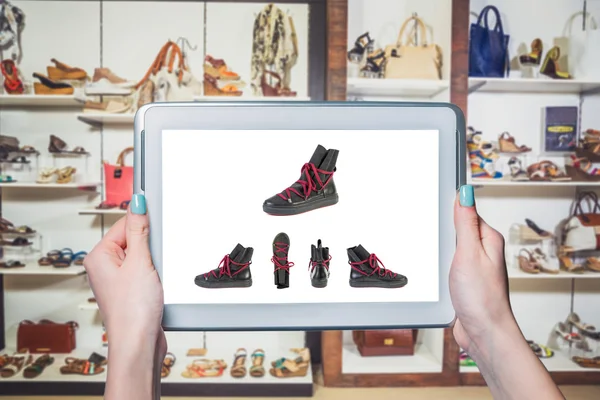 Online-Verkauf von Schuhen Online-Shop — Stockfoto