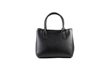 Beyaz bir arka planda online katalog siyah kadın çanta