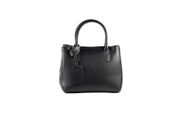 Beyaz bir arka planda online katalog siyah kadın çanta