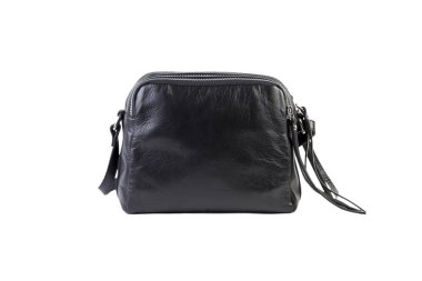 Beyaz bir arka planda online katalog siyah kadın çanta